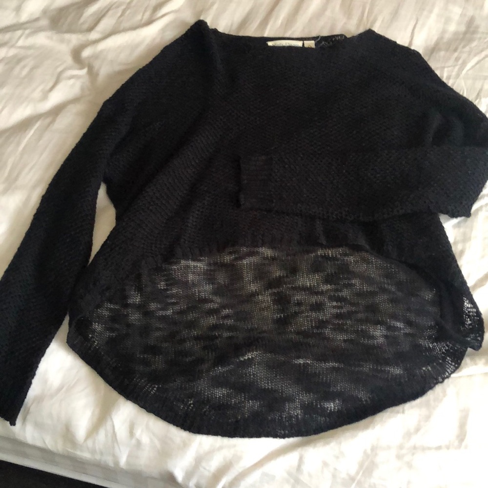 Black knitted top